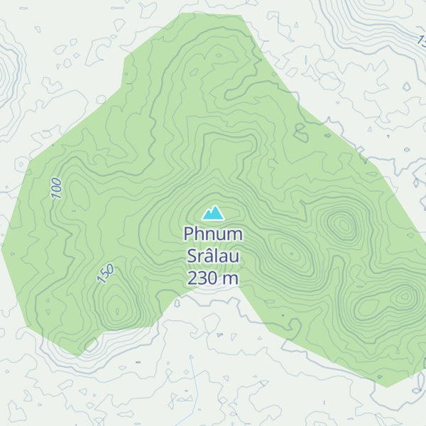 Map of Phnum Srâlau
