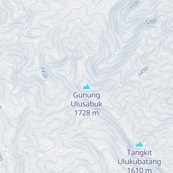 Map of Gunung Ulusabuk