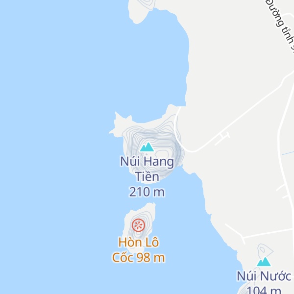Map of Núi Hang Tiền