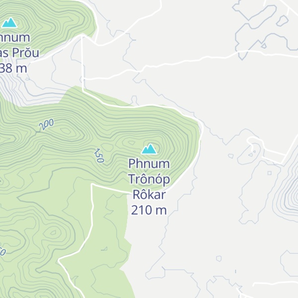 Map of Phnum Trônóp Rôkar