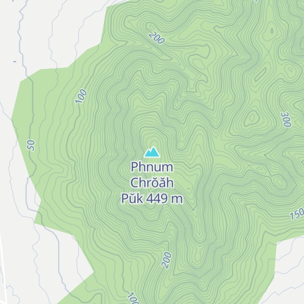 Map of Phnum Chrŏăh Pŭk