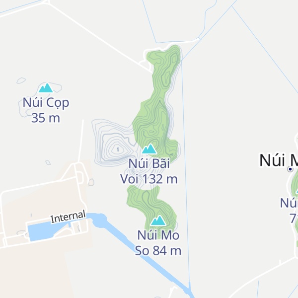 Map of Núi Bãi Voi