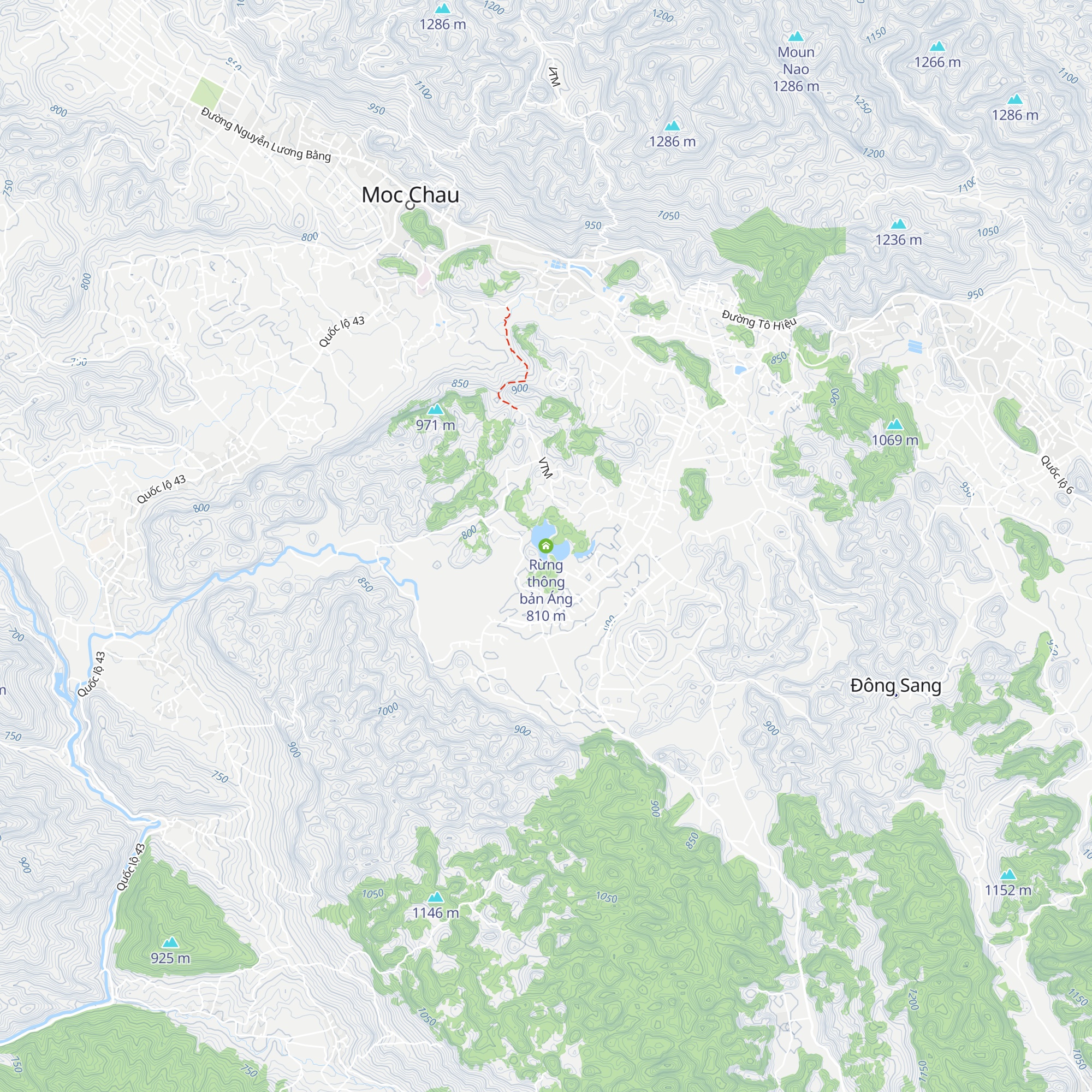 Rừng thông bản Áng map