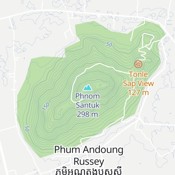 Map of Phnom Santuk