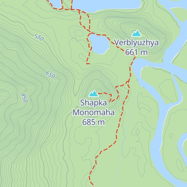 Map of Shapka Monomaha