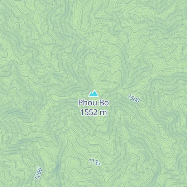 Map of Phou Bo