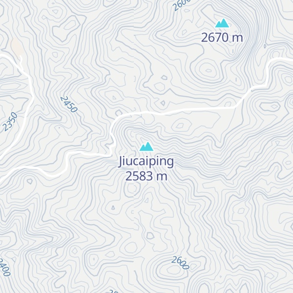 Map of Jiucaiping