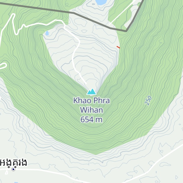 Map of Khao Phra Wihan