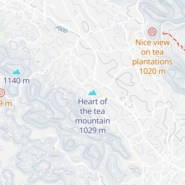 Map of Heart of the tea mountain