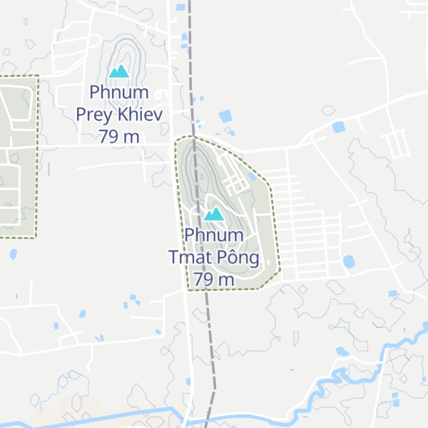 Map of Phnum Tmat Pông