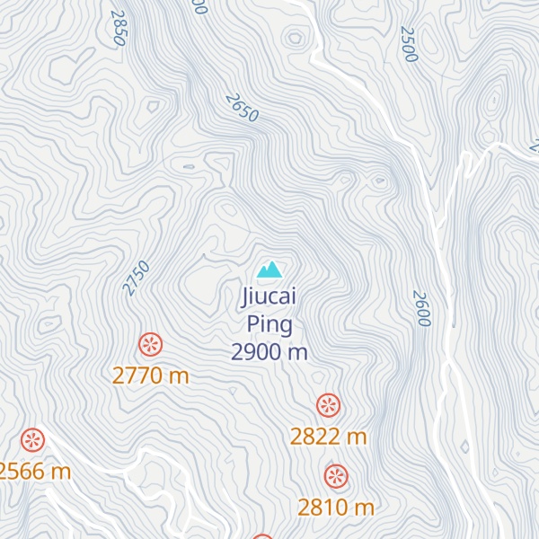 Map of Jiucai Ping