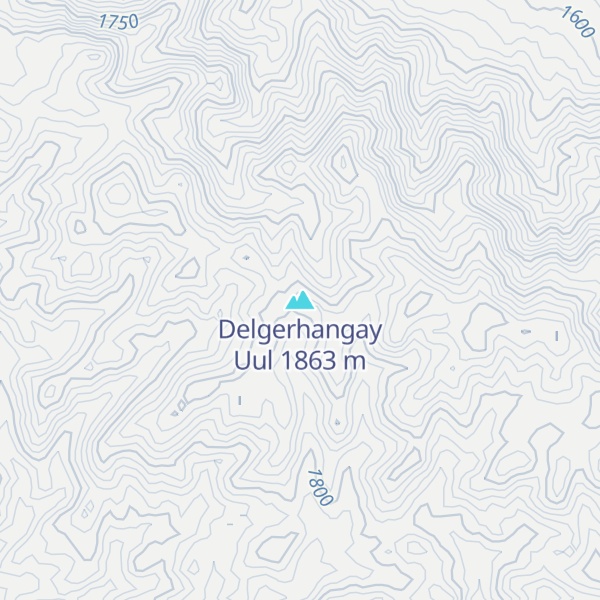 Map of Delgerhangay Uul