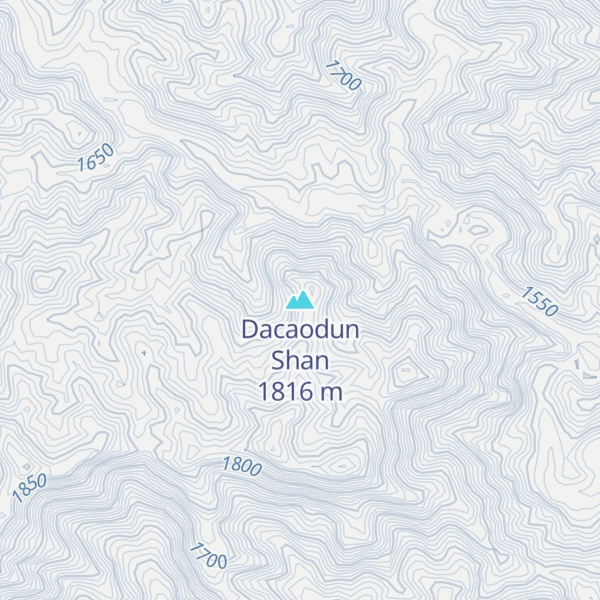 Map of Dacaodun Shan