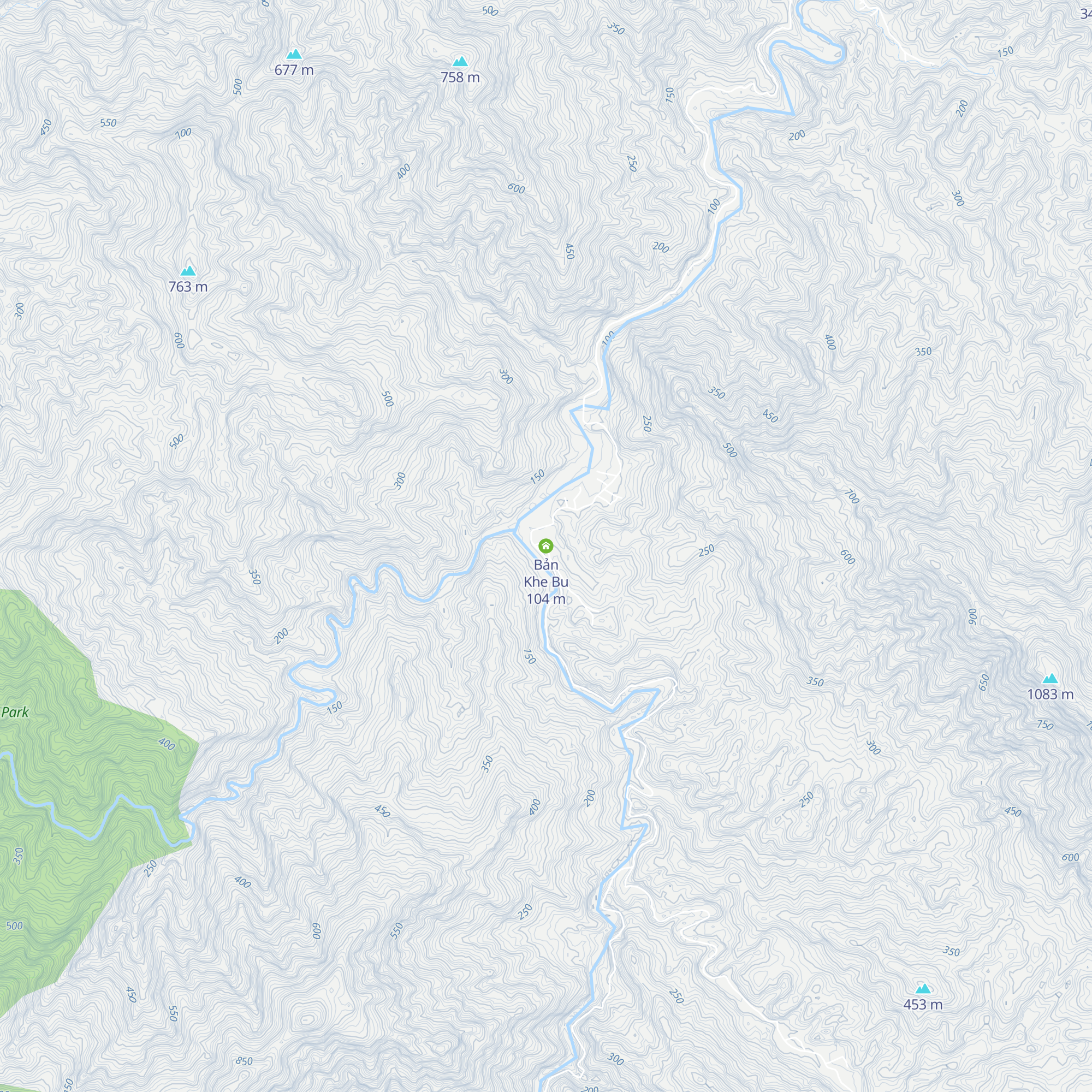 Bản Khe Bu map
