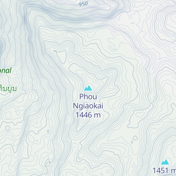 Map of Phou Ngiaokai