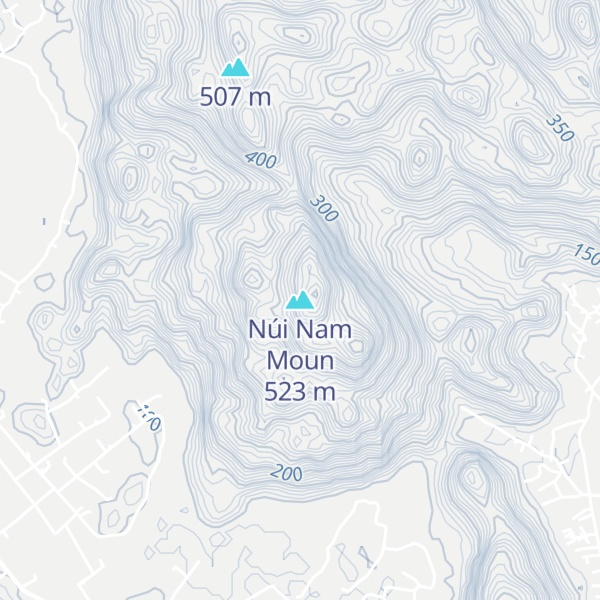 Map of Núi Nam Moun