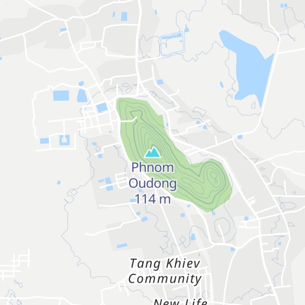 Map of Phnom Oudong