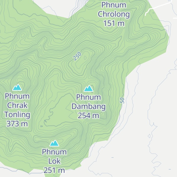 Map of Phnum Dambang