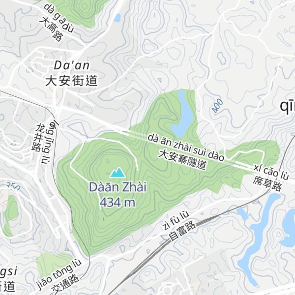 Map of Jiǔān Zhài