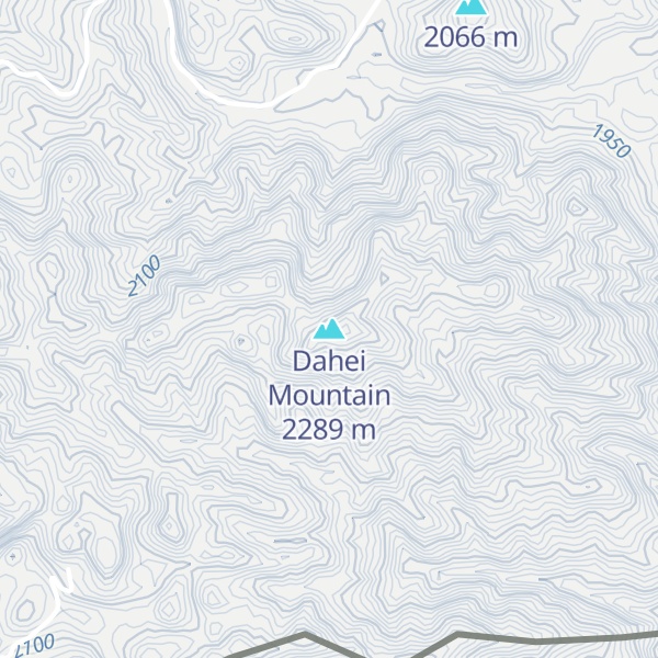 Map of Dahei Mountain