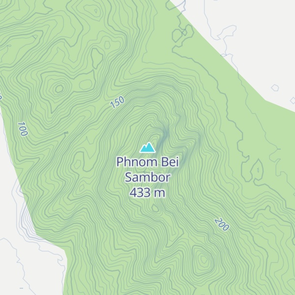 Map of Phnom Bei Sambor