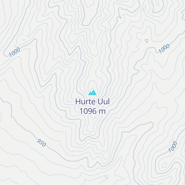 Map of Hurte Uul