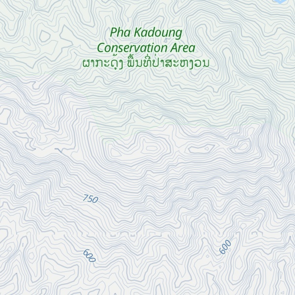 Map of Phou Kongkhao