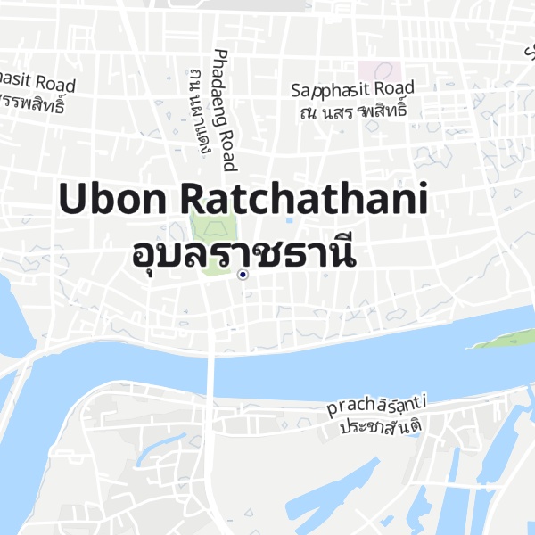 Map of Tourism Authority of Thailand Ubon Ratchathani Office