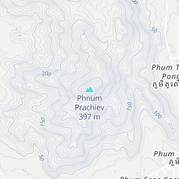 Map of Phnum Prachiev