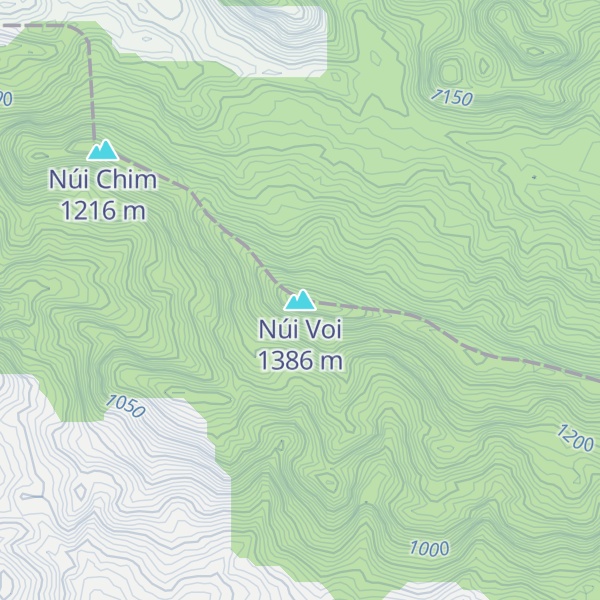 Map of Núi Voi