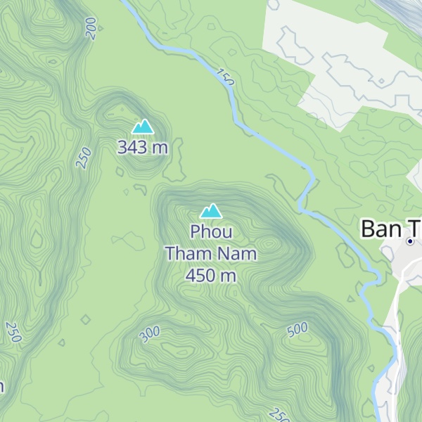 Map of Phou Tham Nam