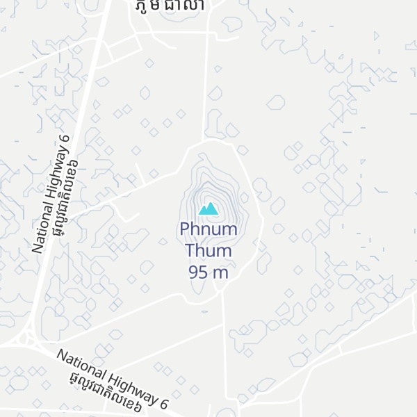 Map of Phnum Thum