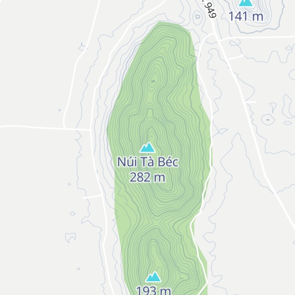 Map of Núi Tà Béc