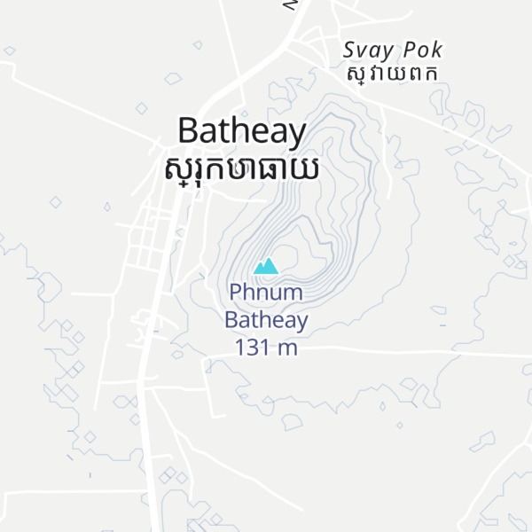 Map of Phnum Batheay