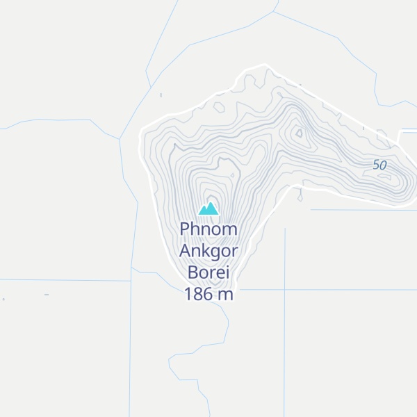 Map of Phnom Ankgor Borei