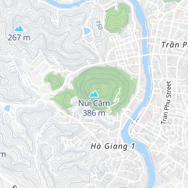 Map of Núi Cấm