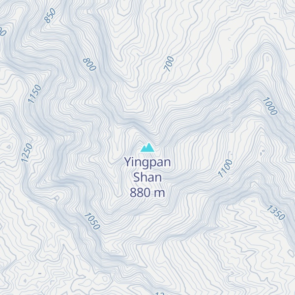 Map of Yingpan Shan