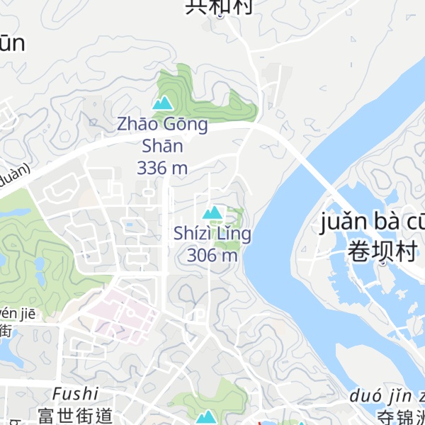 Map of Shízì Lǐng
