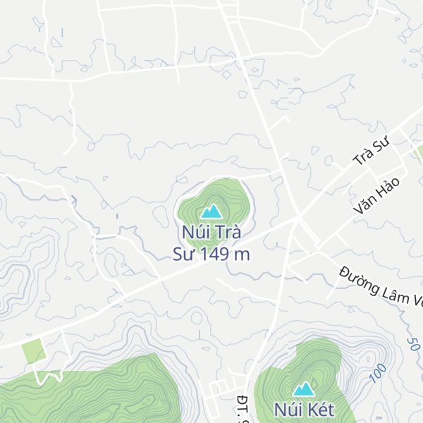 Map of Núi Trà Sư
