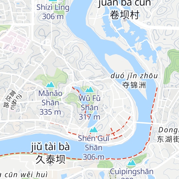 Map of Wǔ Fǔ Shān