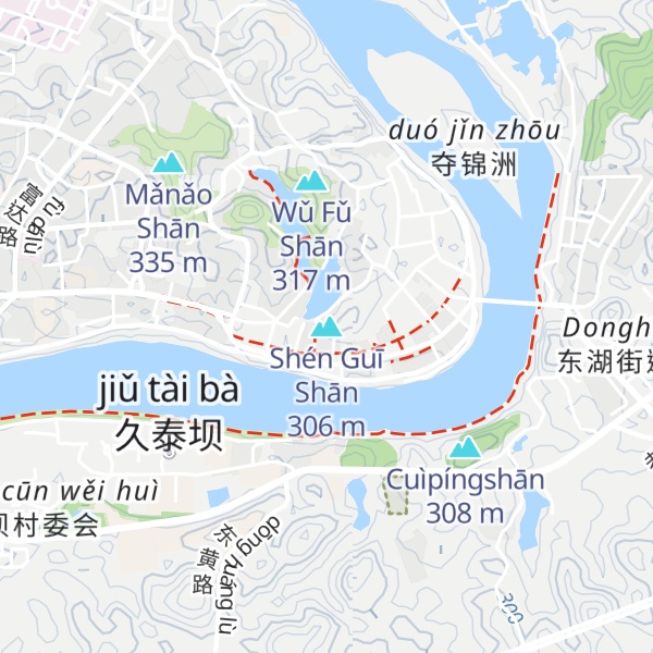 Map of Shén Guī Shān
