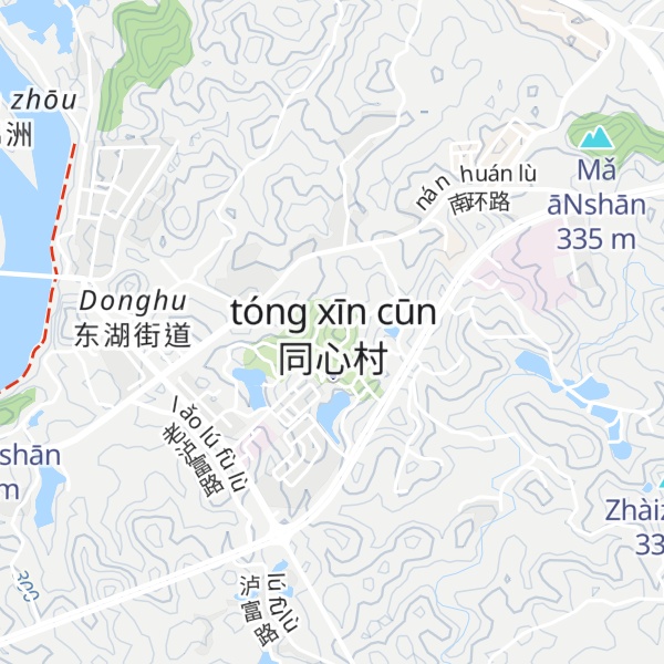 Map of Tóngxīn Shān