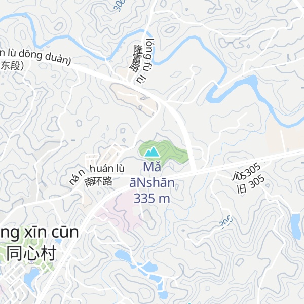 Map of Mǎ āNshān