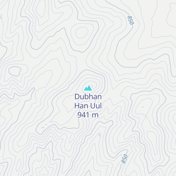 Map of Dubhan Han Uul