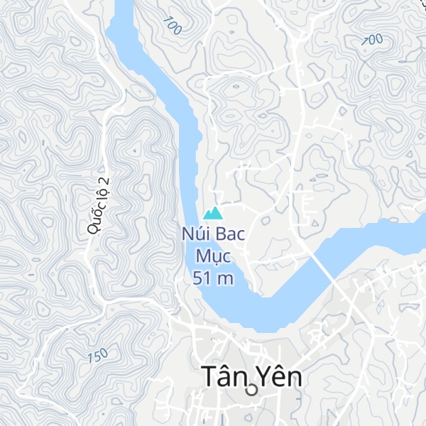 Map of Núi Bac Mục
