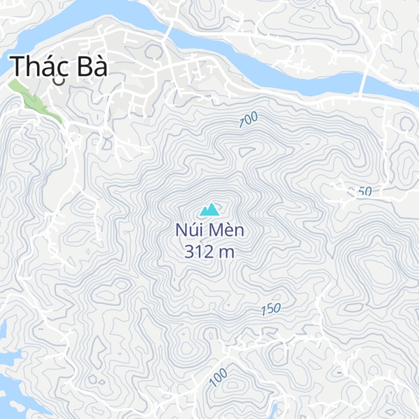 Map of Núi Mèn