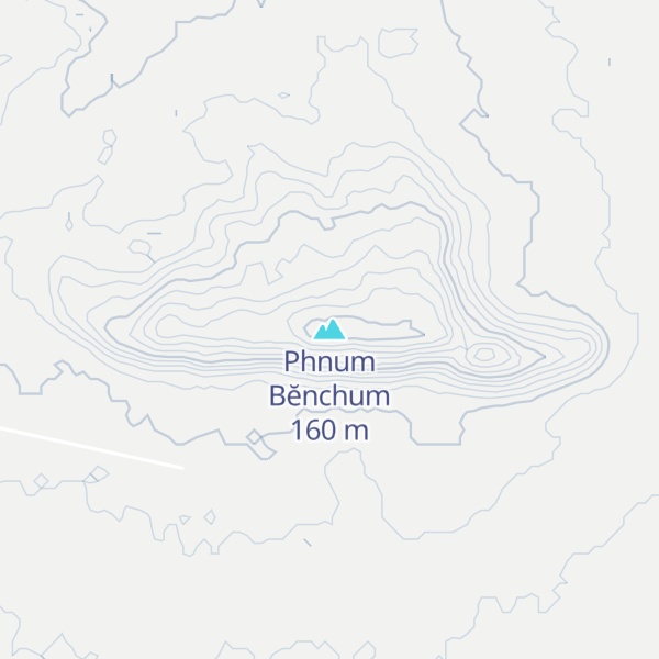 Map of Phnum Bĕnchum