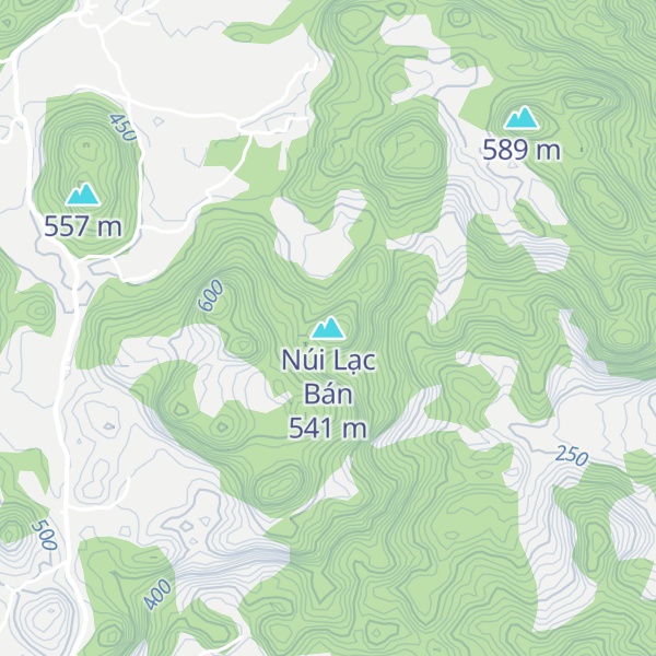 Map of Núi Lạc Bán