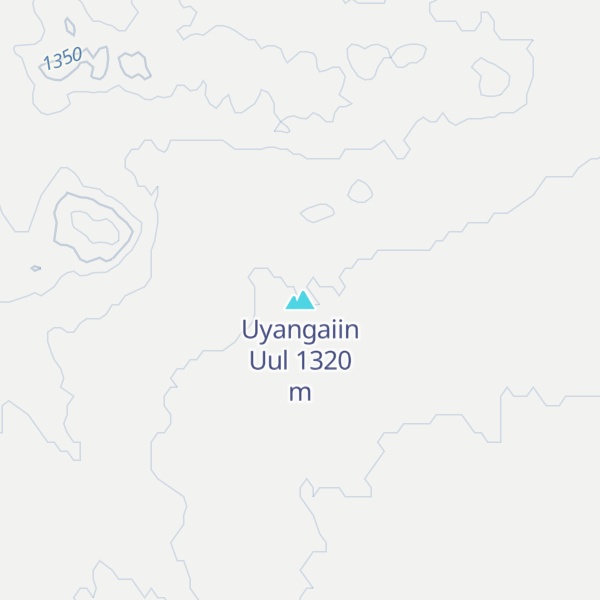 Map of Uyangaiin Uul