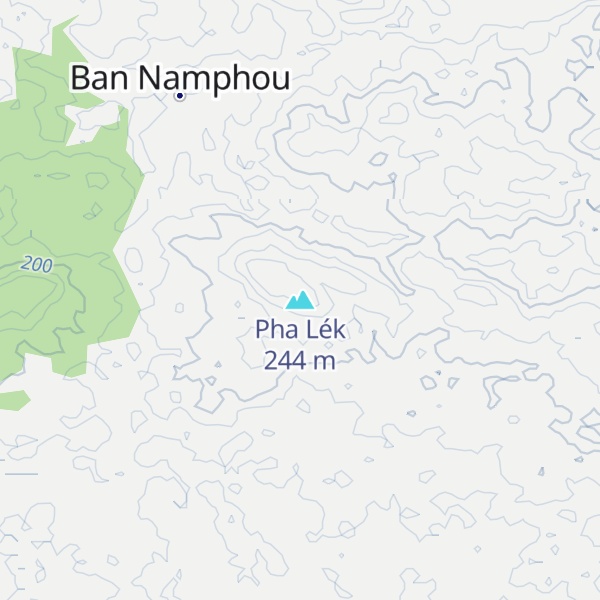 Map of Pha Lék